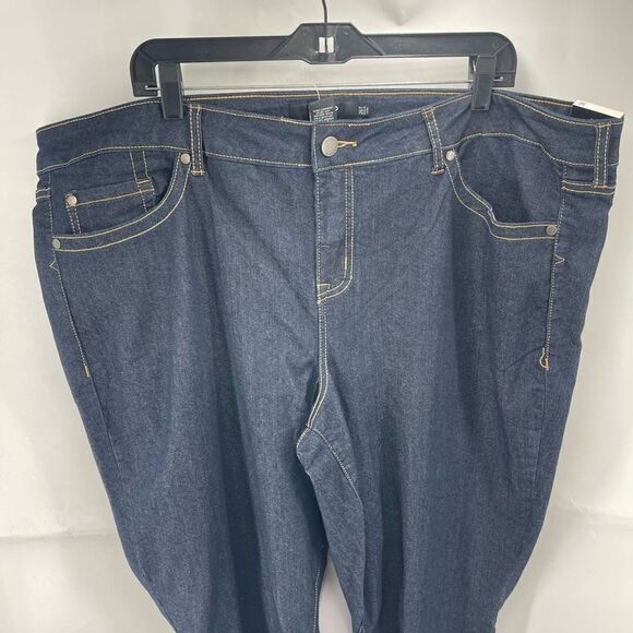 Torrid Womens Tapered Leg Jeans Denim Mid Rise Medium Wash Stretch Blue 26T 26 - Picture 9 of 11